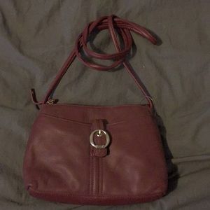 Stone Mountain small cross body purse red leather